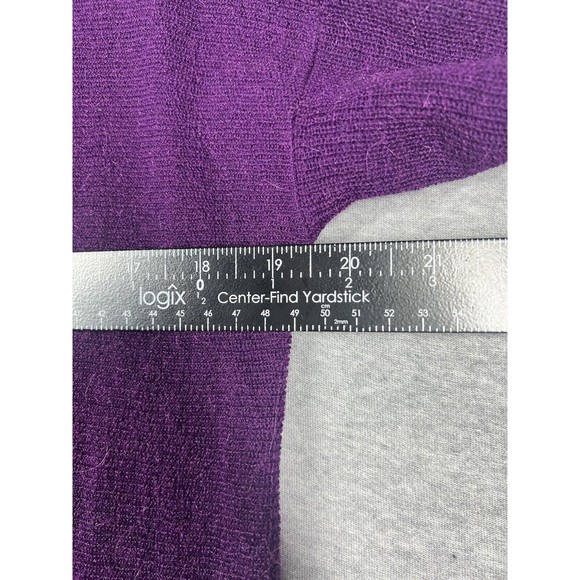 Eileen Fisher XS Purple Tencel Wool Alpaca Knit Top Sweater - Picture 5 of 7